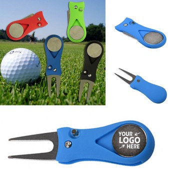 Foldable Metal Golf Divot Ball Marker